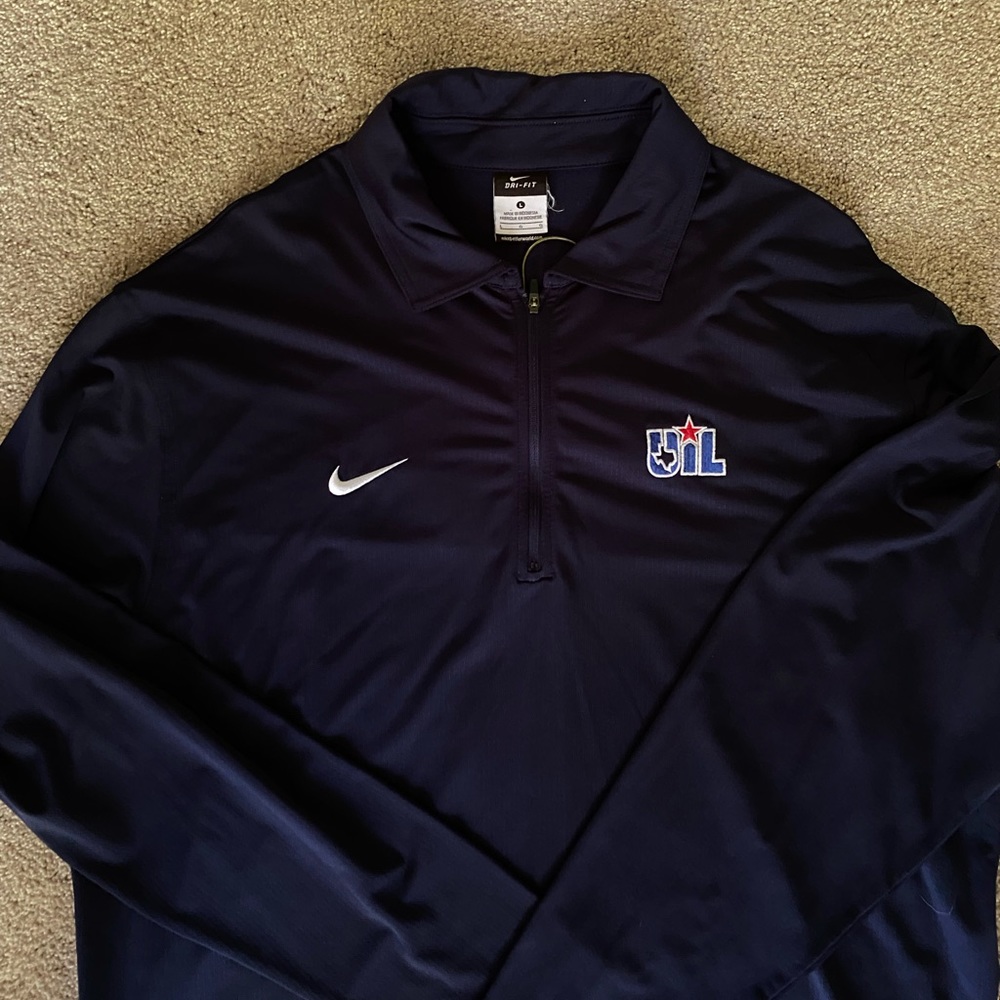 NIKE UIL Dry Fit Lightweight 3/4 Zip Pullover Sweater Sport Basketball Large